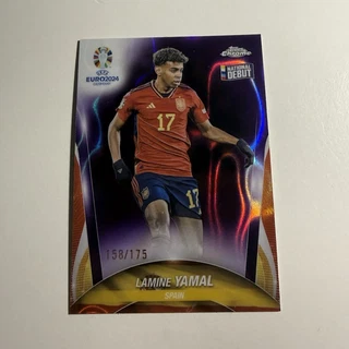 Topps Chrome Uefa Euro 2024 National Debut Lamine Yamal Spanien /175