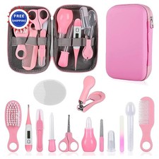 Baby Grooming Kit Infant Safety Care Set Hair Brush Comb Nail Clipper Nasal
