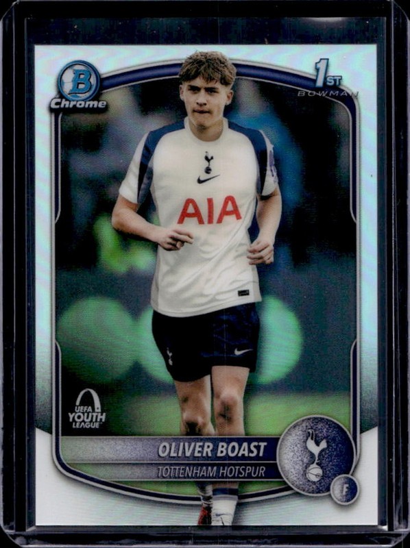 2025-26 Topps Chrome UEFA Oliver Boast Bowman Youth League 1st #BU-OB Tottenham