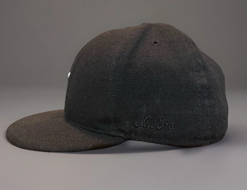 Fear Of God Essentials New Era Fitted Hat Cap Black MLB 7 3/8 59fifty - Image 2 of 4