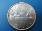 1953 CANADIAN SILVER DOLLAR -ORIGINAL SURFACE - LITTLE WEAR!!