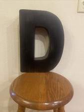 Black Letter  D  Wall Hanging Home Decor