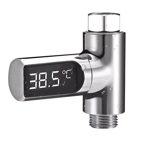 NEU Digitales Duschtemperatur-Wasserthermometer mit LED-Anzeige Echtzeit-Monitor - Bild 17 von 19