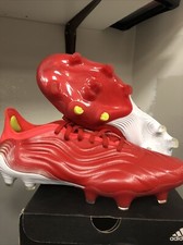 ADIDAS COPA SENSE .1 FG FY6209 RED WHITE SIZE 7 LEATHER CLEAT