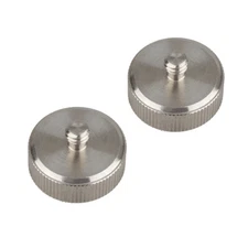 2x CAMVATE Stainless Steel Tripod Thread Screw 1/4" Male to 3/8" Female Adapter
