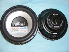 COPPIA CASSE AUTO ALTOPARLANTE WOOFER DA 500W WATT 4 ohm DIAMETRO Ø 300mm 30cm