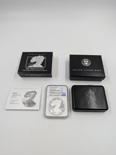 2024-S Proof $1 American Silver Eagle NGC PF70UC ER Blue Label