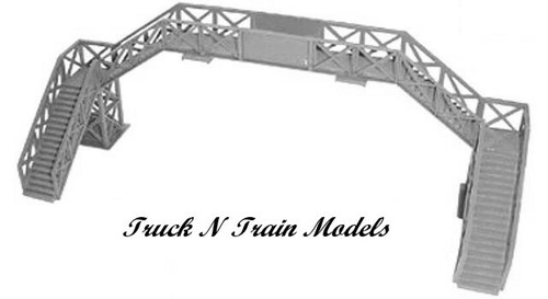 FOOTBRIDGE DOUBLE TRACK OO/HO scale Plastic Trackside Model DAPOL C004 - Picture 2 of 2