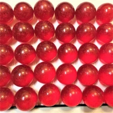 1 INCH RED 3 LBS POUND Semi Transparent 1" 25mm 72 Solid Glass Marbles Board Gam