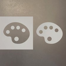 Paint Palette 2 Plastic Mylar Stencil Airbrush Painting Art Supplies