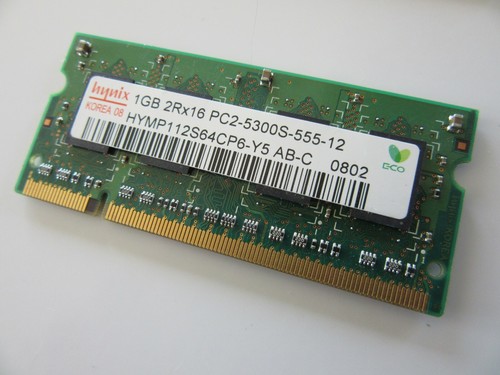 Hynix HYMP112S64CP6-Y5 AB 1GB PC2-5300S DDR2 Laptop Apple MacBook Memory RAM - Picture 3 of 4