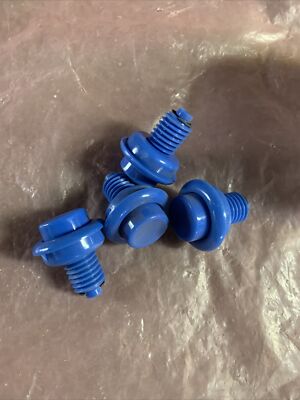 Lot Of 4 Vintage Short Blue Buttons arcade video game part  Gf4