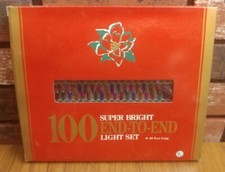 Christmas Lights - Holiday Time - 100 Super Bright End-to-End Light Set - New