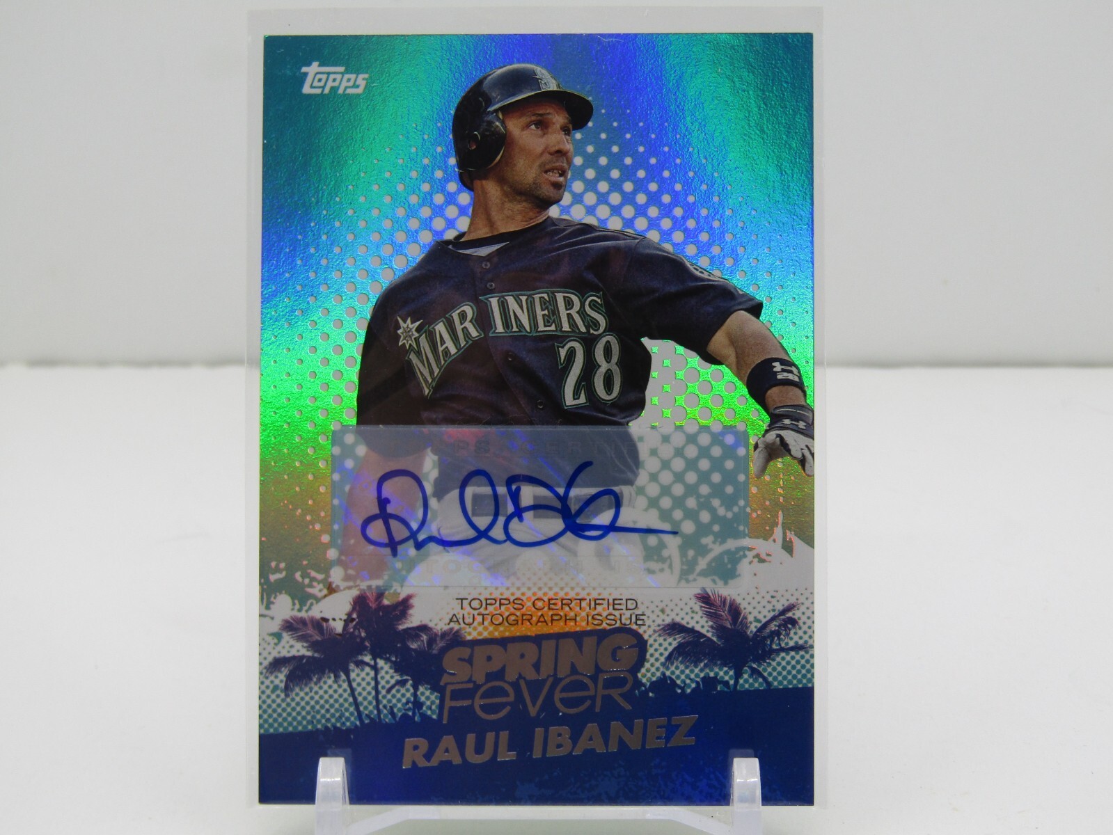 RAUL IBANEZ 2013 TOPPS SPRING FEVER AUTOGRAPH AUTO! #054/113! SEATTLE MARINERS!