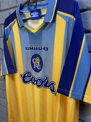 Umbro Vintage CHELSEA LONDON 1996/1997 AWAY FOOTBALL SOCCER SHIRT