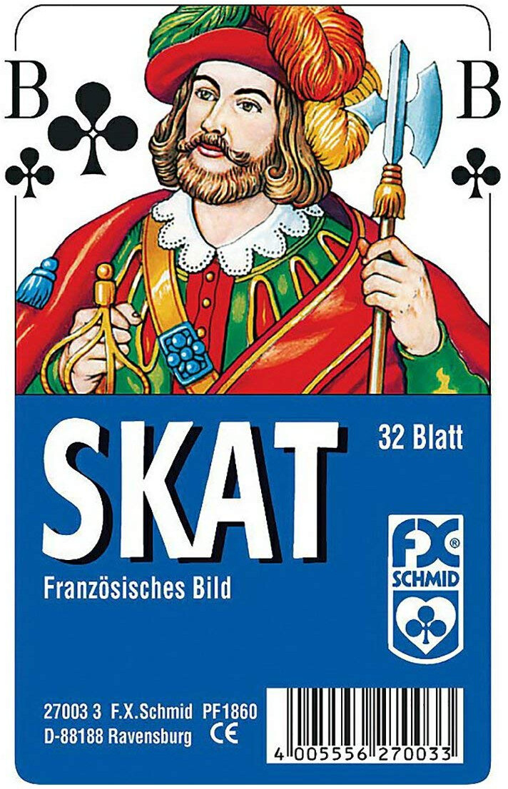 Ravensburger 27003 - Skat Franzsisches Bild Spielkarten 32 Blatt 59 x 92 мм 1490₽
