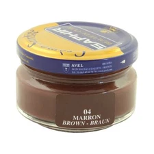 Brown - Saphir Shoe Cream 50ml Jar - Made in France - Beaute du Cuir