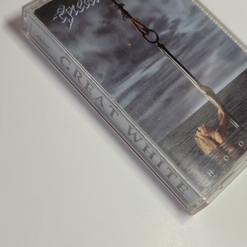 Music Cassette Tape - Great White - Hooked - 1991 - VG/Ex - Canada Capital Black - Picture 3 of 7