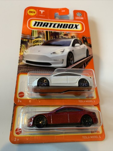 Matchbox Tesla Model 3 – 53/100 – Voiture Miniature Métal – Blanc