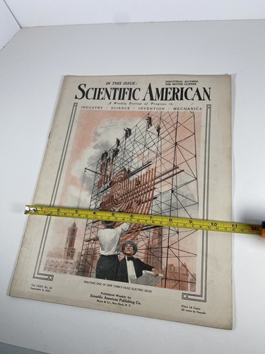 1921 Scientific American September 3 Vintage Ads Science Magazine ZR-2 Dirigible - Picture 7 of 8