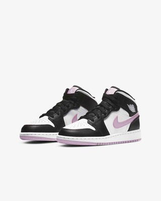 jordan 1 mid white black gs