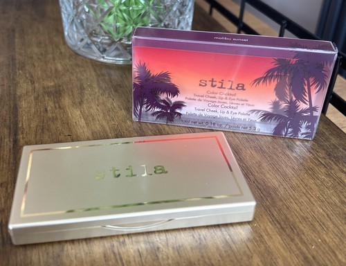 Stila Color Cocktail Travel Cheek Lip & Eye Palette - Malibu Sunset 5.3g - Picture 2 of 2