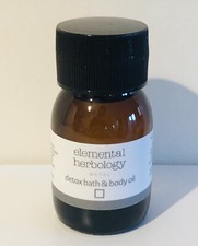 Elemental Herbology Metal Detox Bath & Body Oil 30ml Vegan W/ Juniper & Rosemary
