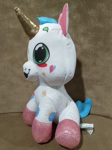 Crayola Hallmark Deluxe 12" Color 'N Plush Unicorn - Draw, Wash and Reuse  - Picture 4 of 6