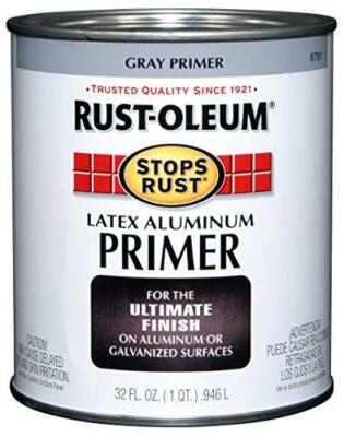 Rust-Oleum 8781502 Stops Rust Flat Aluminum Primer, 32 Fl Oz (Pack of 1)