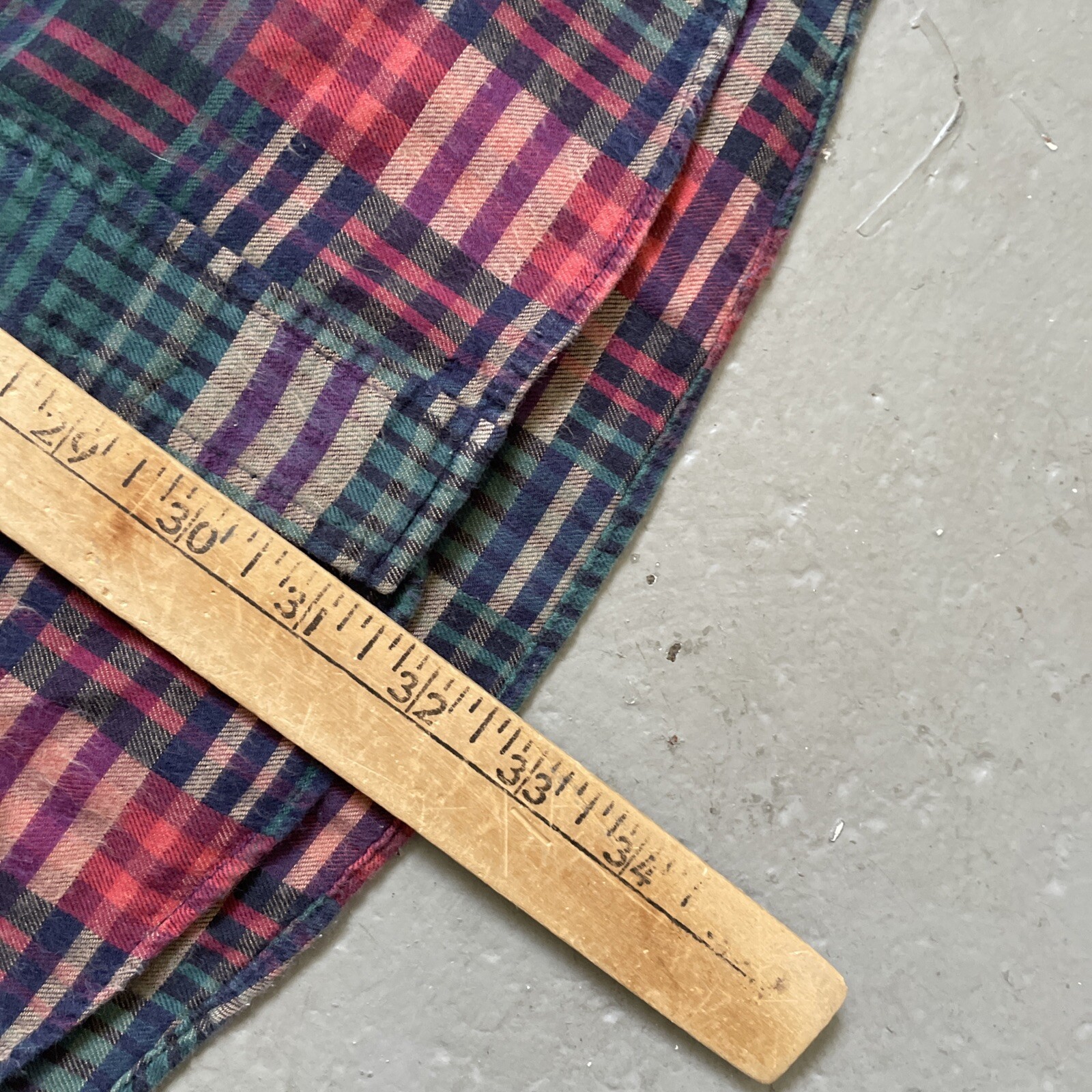 Vintage Orvis Patchwork Flannel Button Outdoor Ca… - image 5