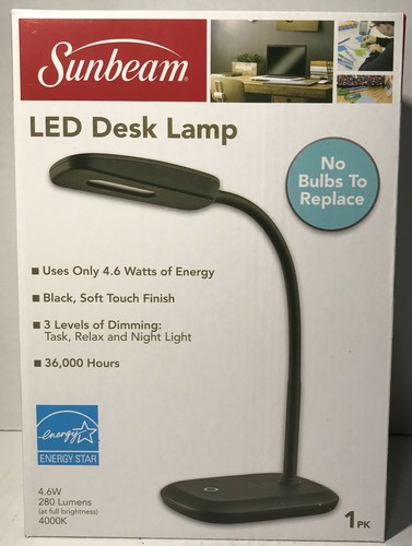 {NEW} Sunbeam LED Desk Lamp ~{PICK YOUR COLOR FROM DROP DOWN LIST}~ - Picture 4 of 13