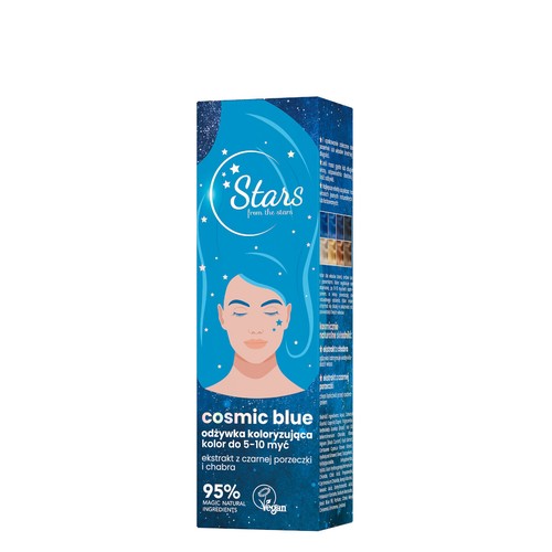 Stars Temporary Hair Colour Conditioner Pink Violet Blue 4-10 Wash 50ml OnlyBio - Picture 9 of 9