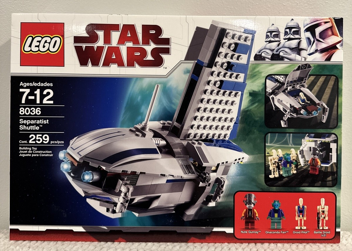 LEGO SEPARATIST SHUTTLE Star Wars 8036 Factory Sealed Retired RARE