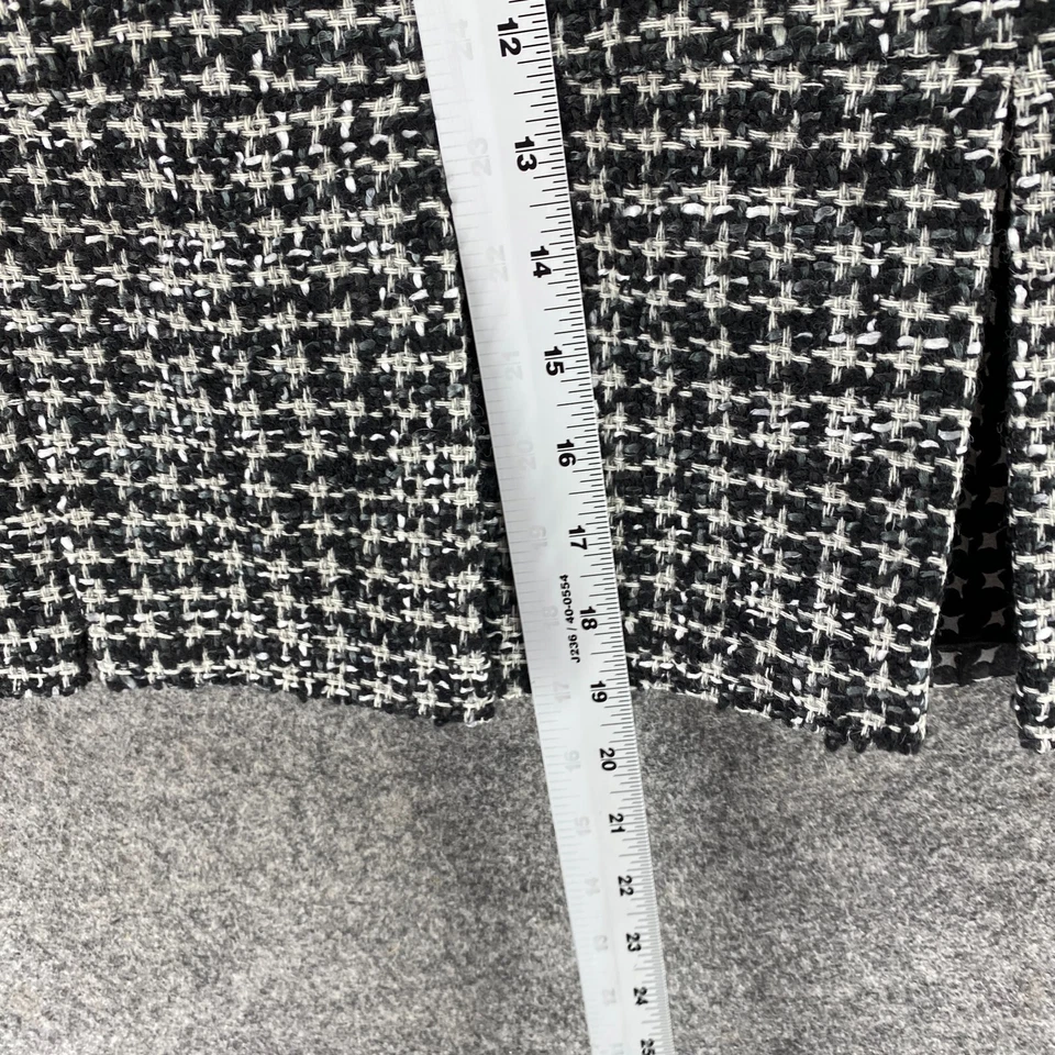 Harold's Skirt Women L Large Black Plaid Wool Lined A-Line Midi Zipper Mid Rise - Image 4 of 4