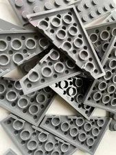 LEGO-NEW-#48208-DARK BLUISH GREY WEDGE PLATE 6 X 4 LEFT- 10 PIECES