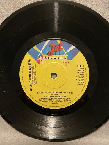 ELECTRIC LIGHT ORCHESTRA - 1975 Vinyl 45rpm 7-Single EP - THE ELO EP - Picture 3 of 4