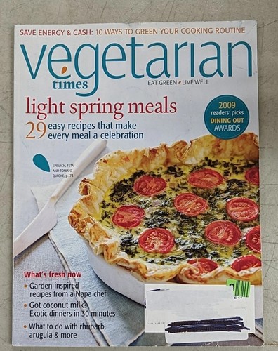 Vegetarian Times Magazine Easy Recipes Veggie Burgers Southern Thanksgiving X12 - Picture 13 of 14