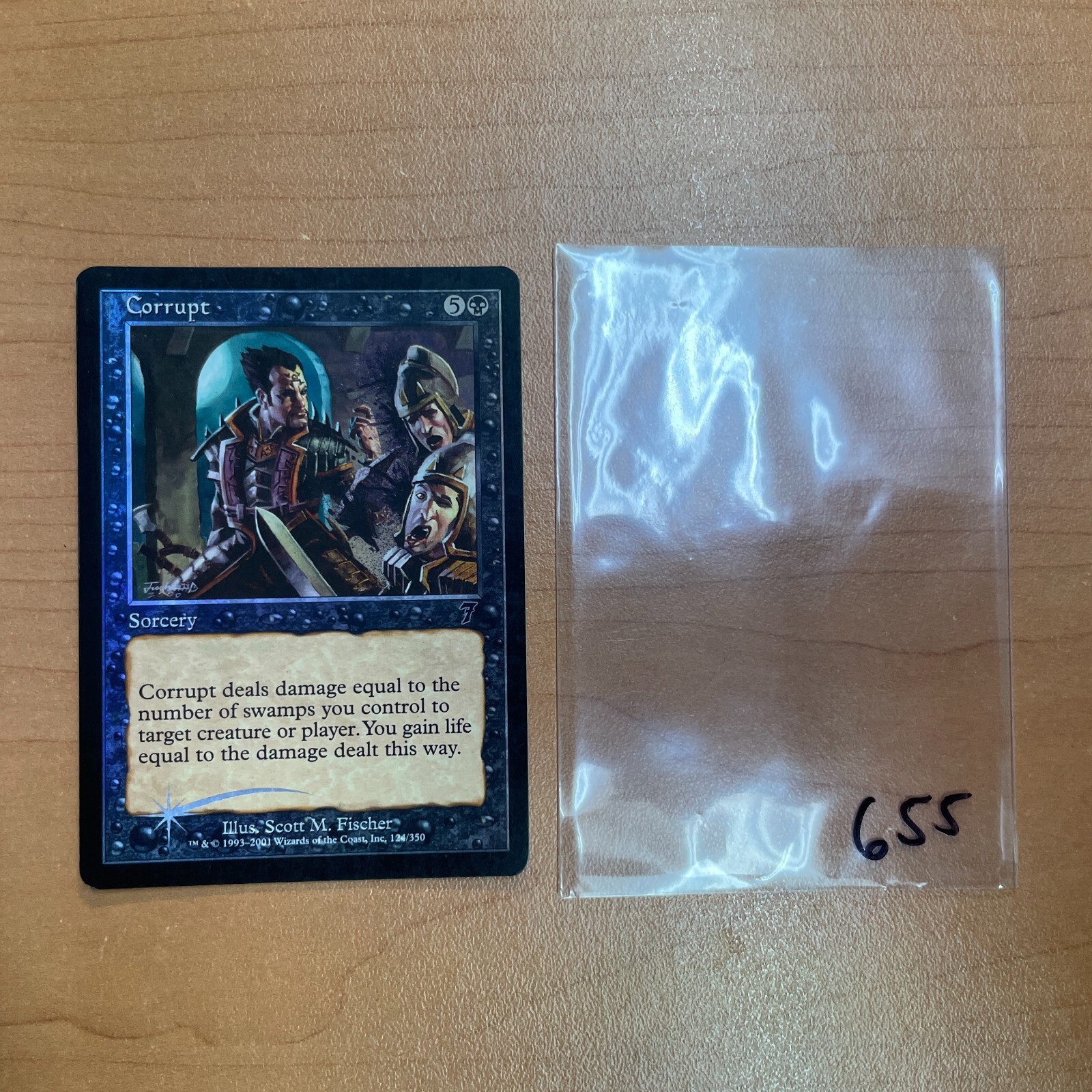 💀 Corrupt - FOIL - 7ED - 7th Edition - MTG - See pics for condition - 655
