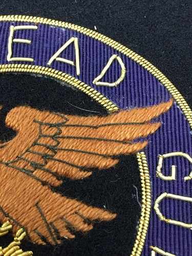 Unusual DREAD GOD Embroidered Patch On Felt Military ? Very Detailed ! - Picture 5 of 12