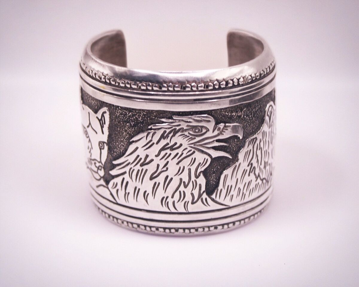 Heavy Native American Navajo Sterling Silver Turquoise Bracelet Cuff - 157 Grams! Heavy Native American Navajo Sterling Silver Turquoise Bracelet Cuff - 157 Grams!