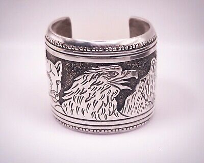 Heavy Native American Navajo Sterling Silver Turquoise Bracelet Cuff - 157 Grams! Heavy Native American Navajo Sterling Silver Turquoise Bracelet Cuff - 157 Grams!