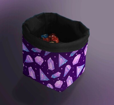 Crystal Shards Würfeltasche, Medaillenbeutel Tasche, Schatznest Tasche, D&D Tasche zum Halten