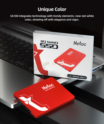 新品 Netac 3D NAND SSD 512GB SATA III Netac 512GB SSD 3D NAND 2.5'' SATA III 6GB/s Internal Solid State