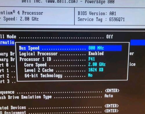 Dell PowerEdge 800 Server Tower Intel Pentium 4 2.80Ghz 1GB RAM DDR2 *No HDD OS - Picture 7 of 9