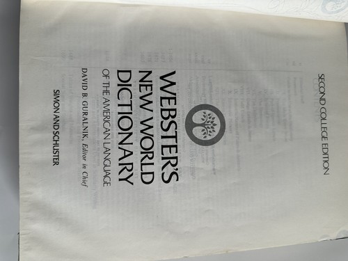 Webster's New World Dictionary of the American Language Second College Edition - Picture 7 of 8