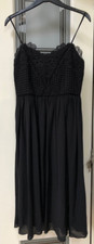 ~BNWT~M&S Women Black Lace Strappy Evening Dress, UK 10, Regular