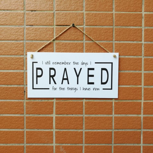 CARISPIBET I still remember the days I prayed Inspirational Wall Art Home signs - Picture 5 of 6