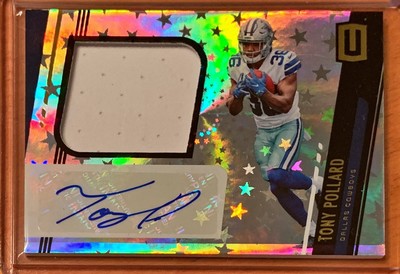 Tony Pollard 2019 Unparalleled RC Jersey Auto #027/150 &hellip;