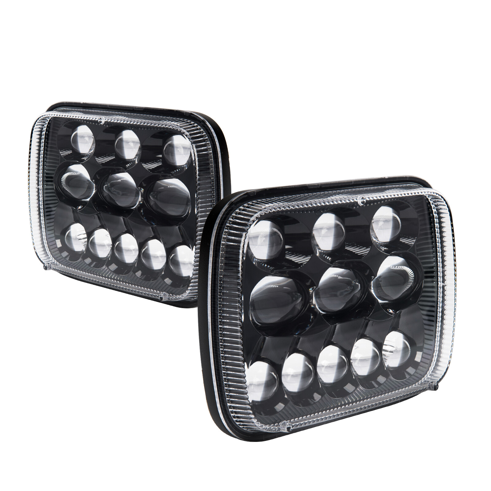 2pc Black Clear Headlight Assembly for Blazer Savana 1500 2500 C1500 C2500 6.6L
