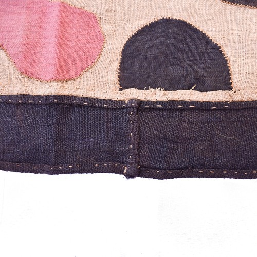 Cuba Tejido a Mano Textil Aplicado Rafia Congo 188x23 Pulgadas - Imagen 4 de 10
